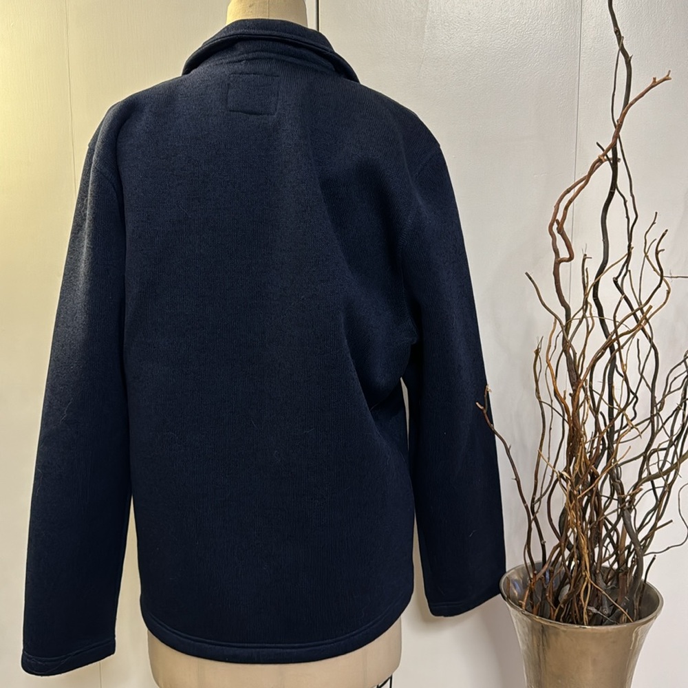 St. John’s bay windproof water‎ resistant navy blue jacket medium - Picture 5 of 6